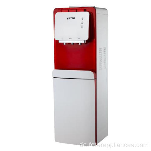 Kompressor-Kühlwasserspender stehend mit Kühlschrank